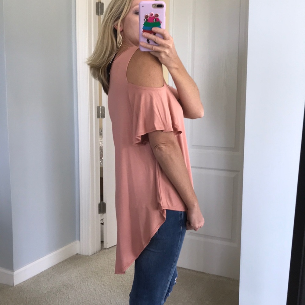 ♥️1 SMALL♥️Cold Shoulder Tunic Top - Picture 7 of 8